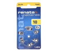 RENATA ZA10 6BL ДЛЯ СЛУХОВЫХ АППАРАТОВ