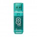ФЛЭШ-КАРТА SMART BUY 8GB GLOSSY ЗЕЛЕНАЯ ГЛЯНЦЕВАЯ USB 2.0