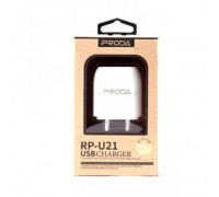 З.У. PRODA СЕТЕВОЕ RP-U21 2100 mAh 2xUSB БЕЛОЕ #STBP-U21W